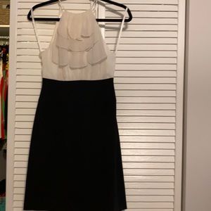 BCBGMaxazria white and black dress- NWT